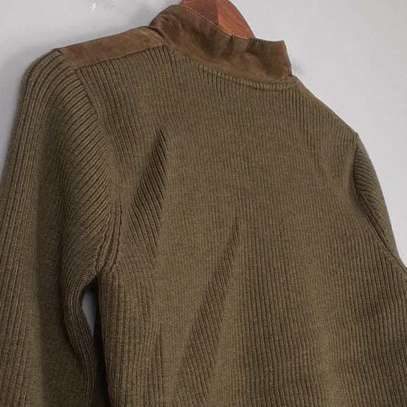 Pendleton Mocha Brown Wool Suede Blend Vintage Petite Sweater Blazer Jacket - Picture 6 of 8